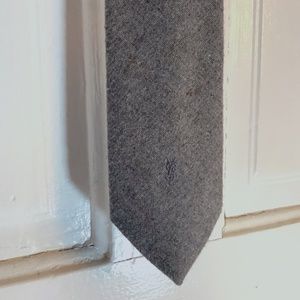 Yves Saint Laurent “Heather Mist” gray vintage tie